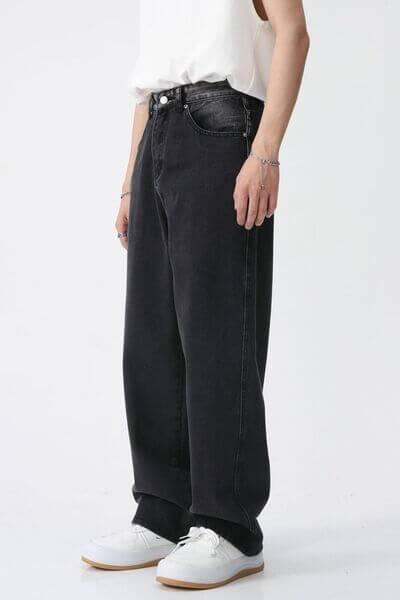 Wide Leg Jeans with Pockets