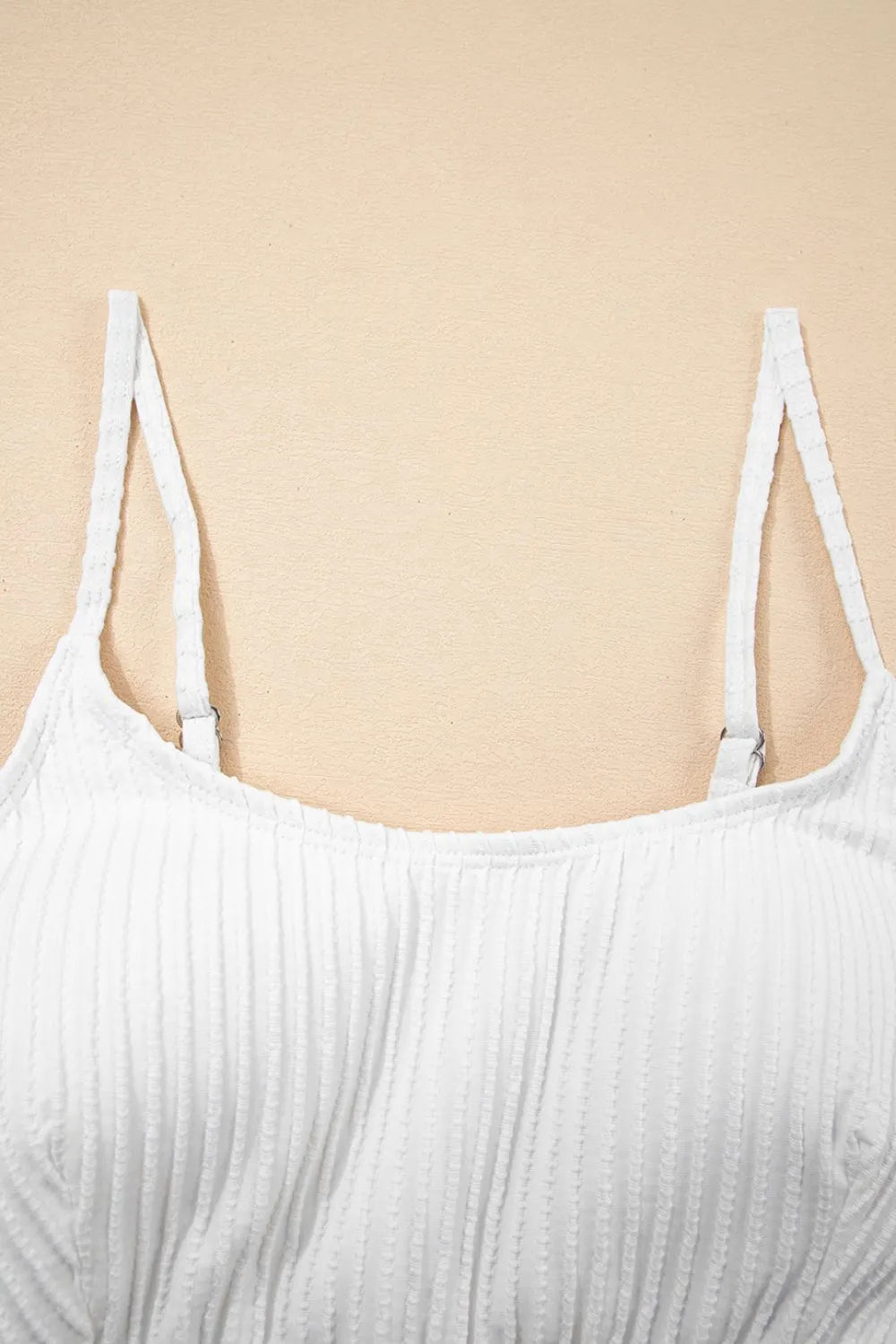 Textured Contrast Banding Bikini High Waist 2pcs Swimsuit