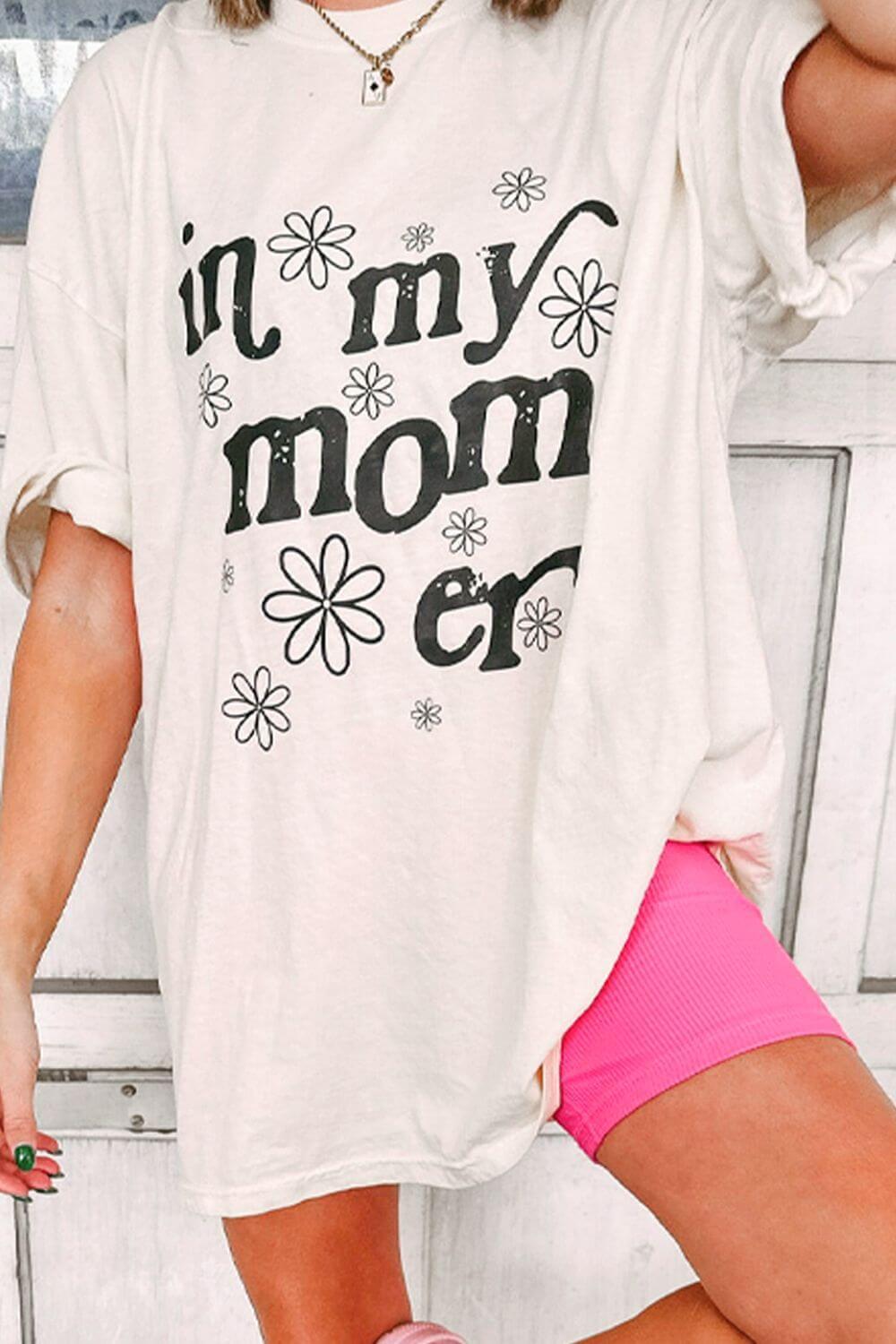 IN MY MOM ERA Round Neck Short Sleeve T-Shirt