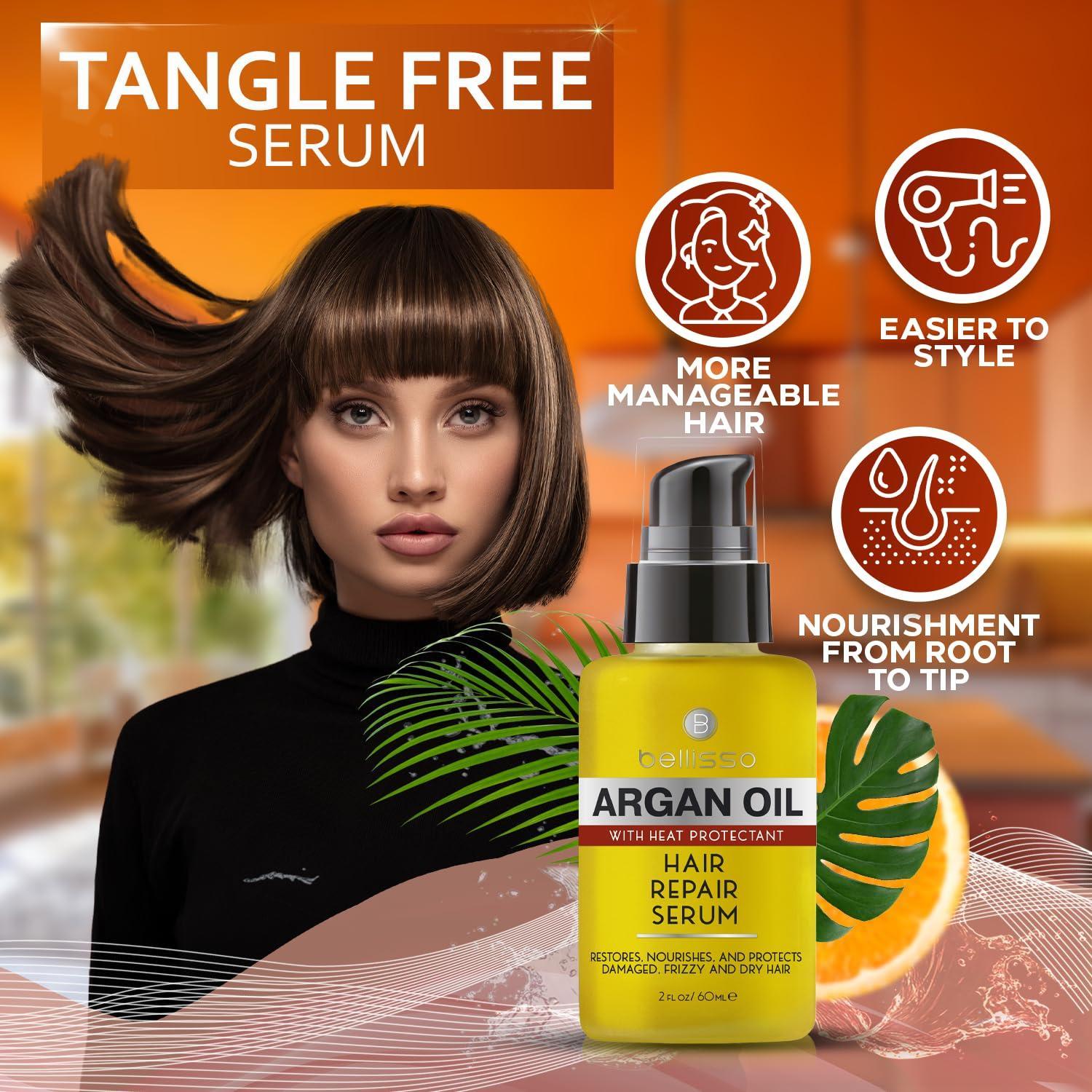 Moroccan Argan Oil Serum Frizz Control Hair Care Products for Women