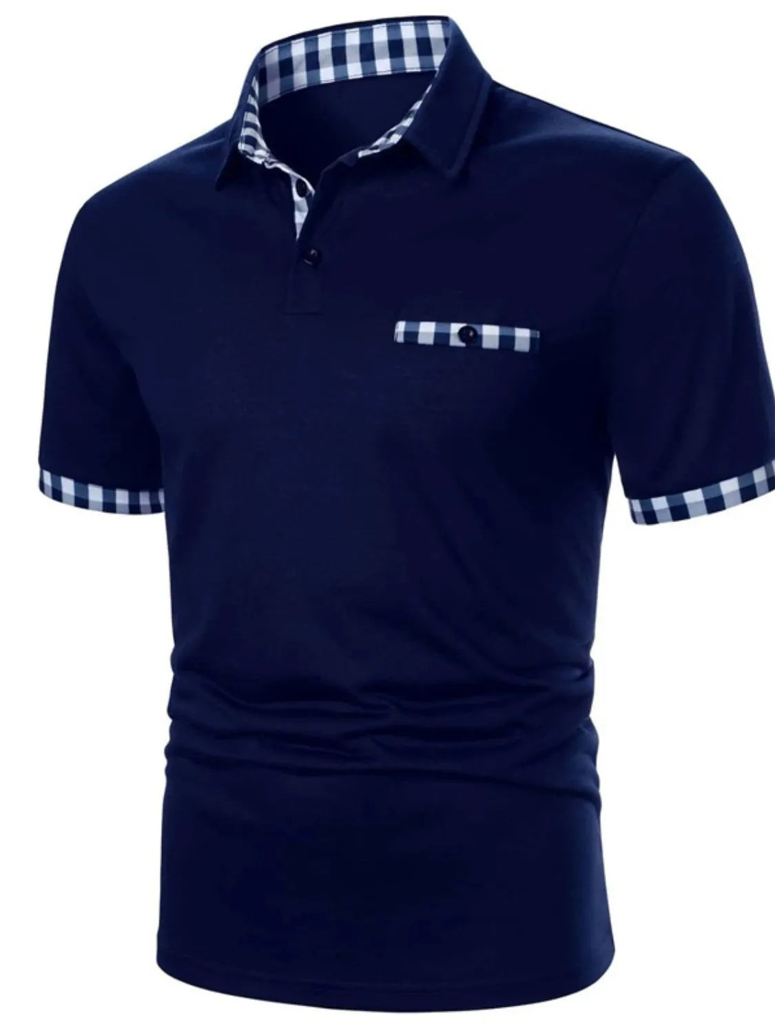 Men's Full Size Collared Neck Short Sleeve Polo Plus Size