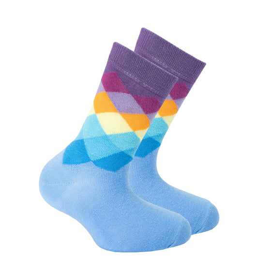 Kids Dream Purple Diamond Socks