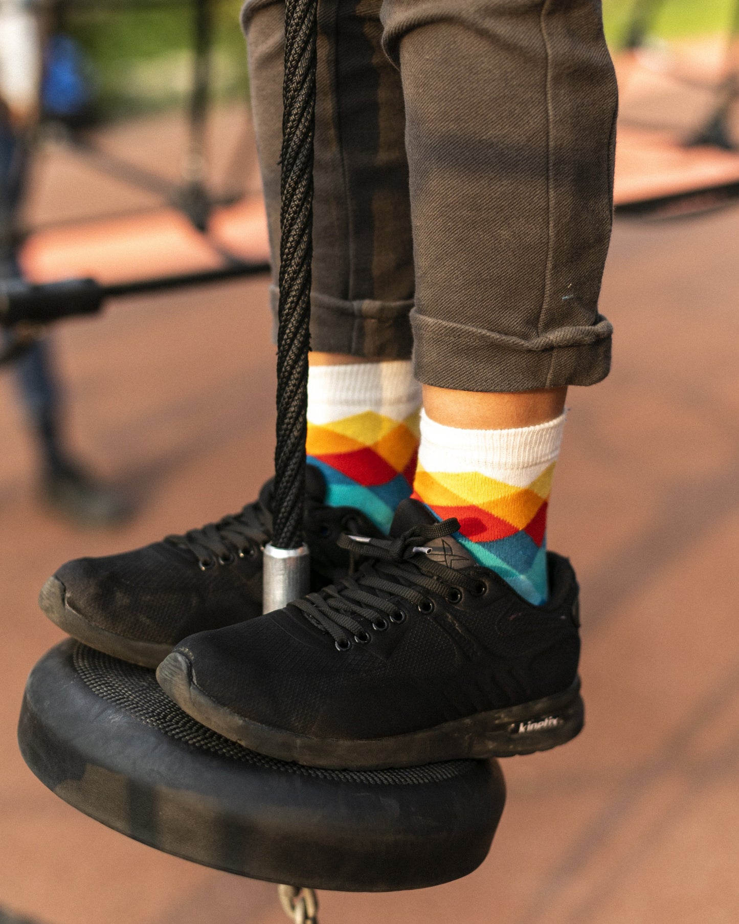 Kids Faded Diamonds Socks