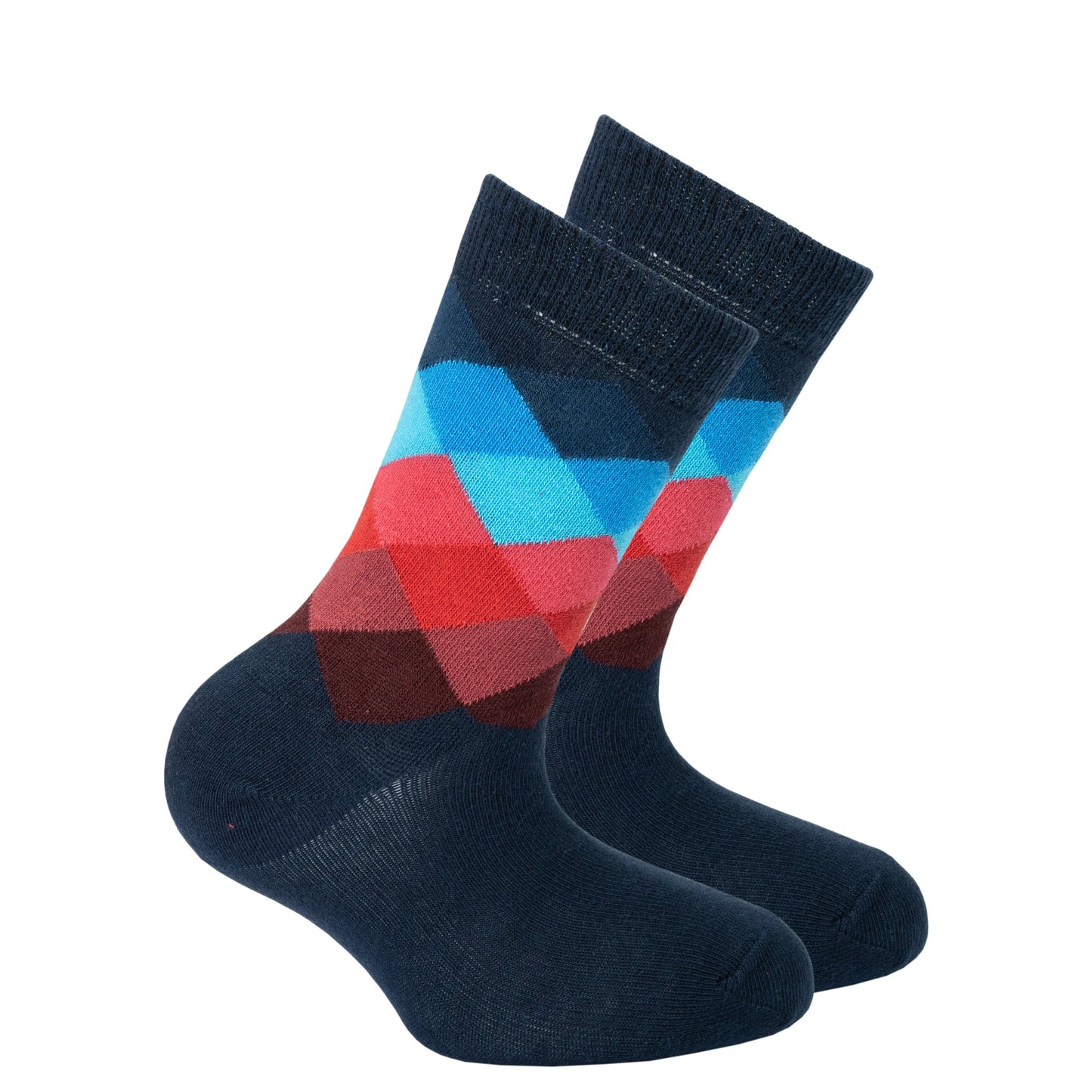 Kids Navy Paradise Diamond Socks