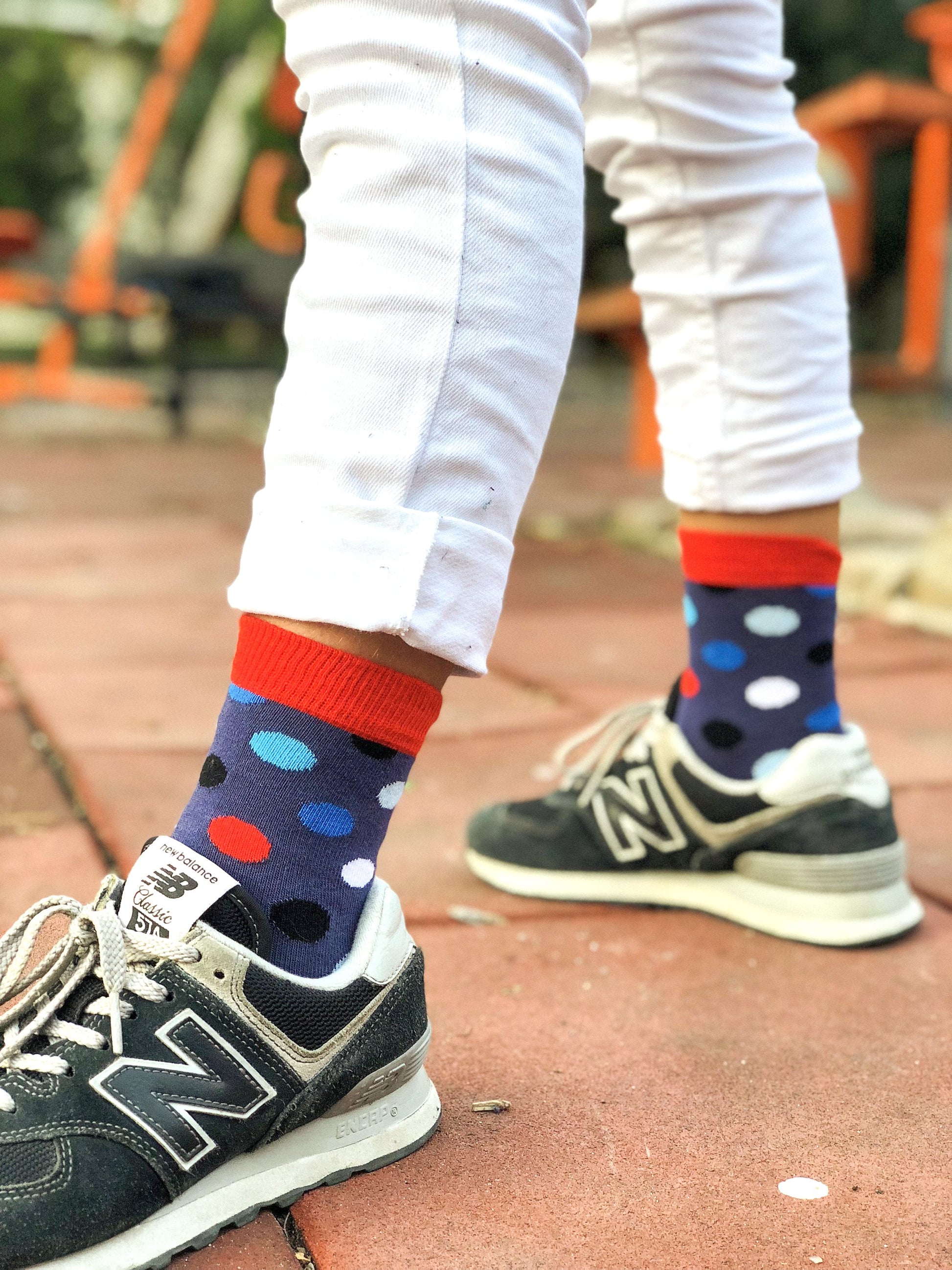 Kids Red Admiral Dot Socks