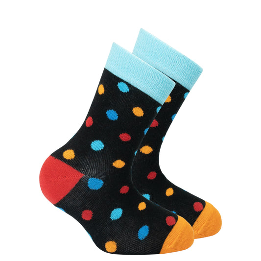 Kids Black Sky Dot SocksClothes For Her Online Store