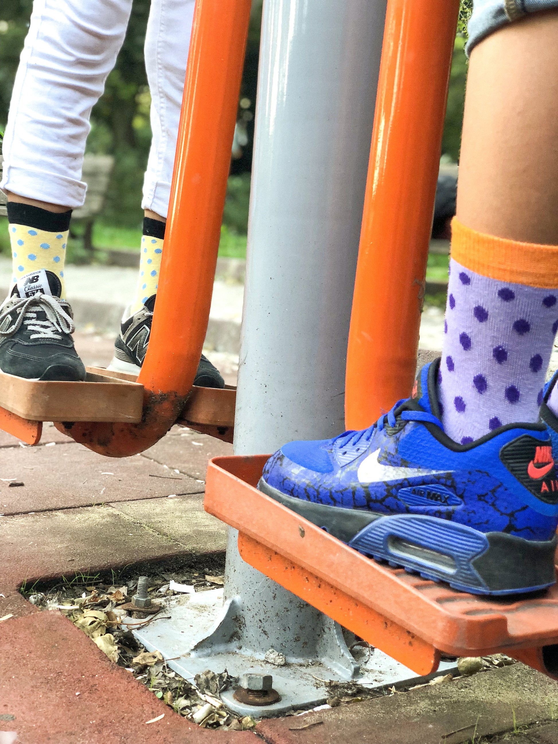 Kids Amethyst Dot Socks