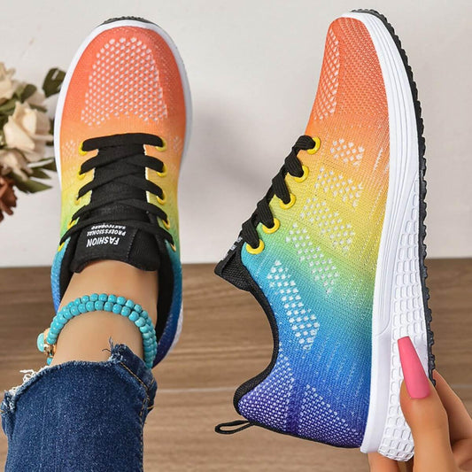 Round Toe Mesh Breathable Athletic - Clothes For Her Online Store