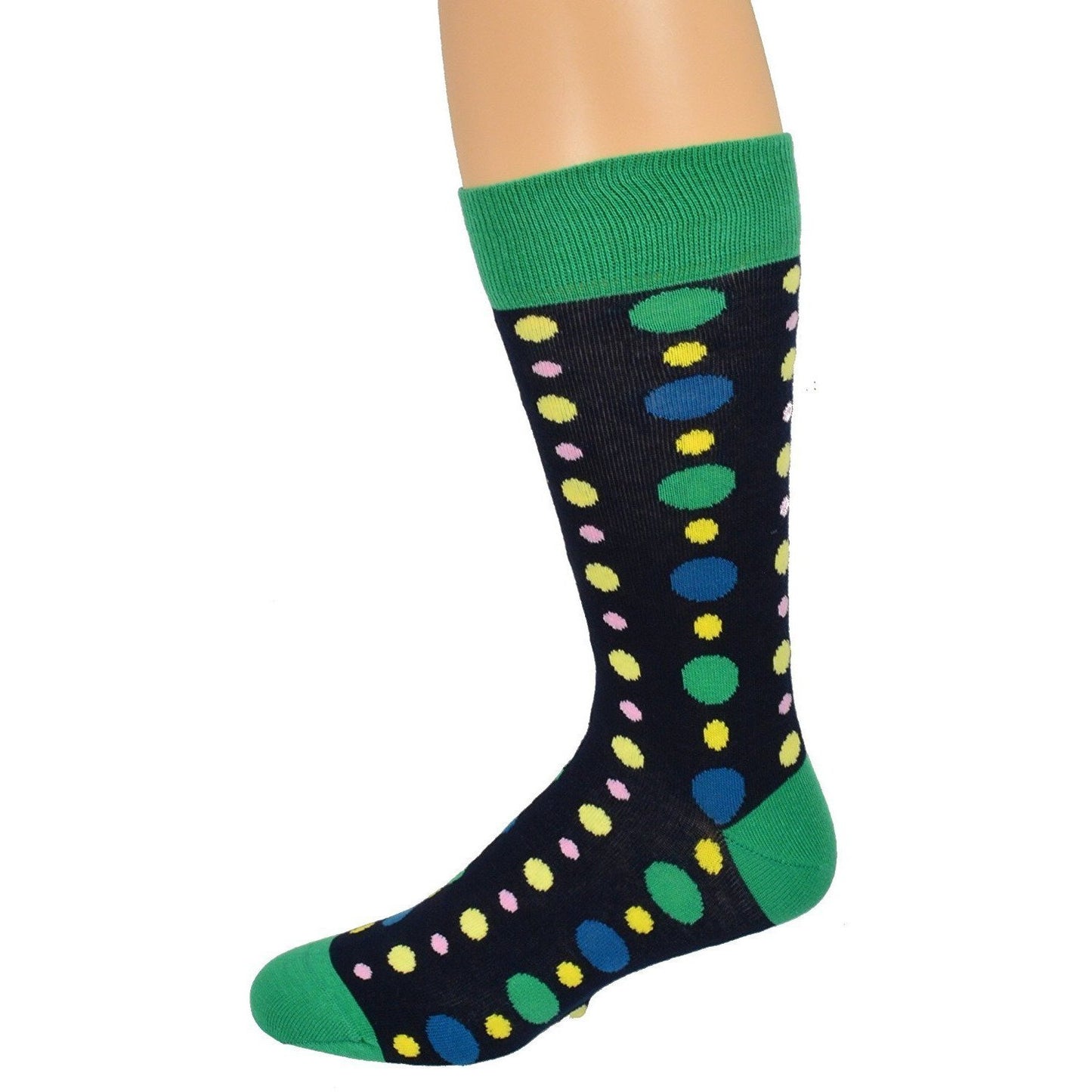 Polka Dot Pattern Colorful Crew Cotton Socks