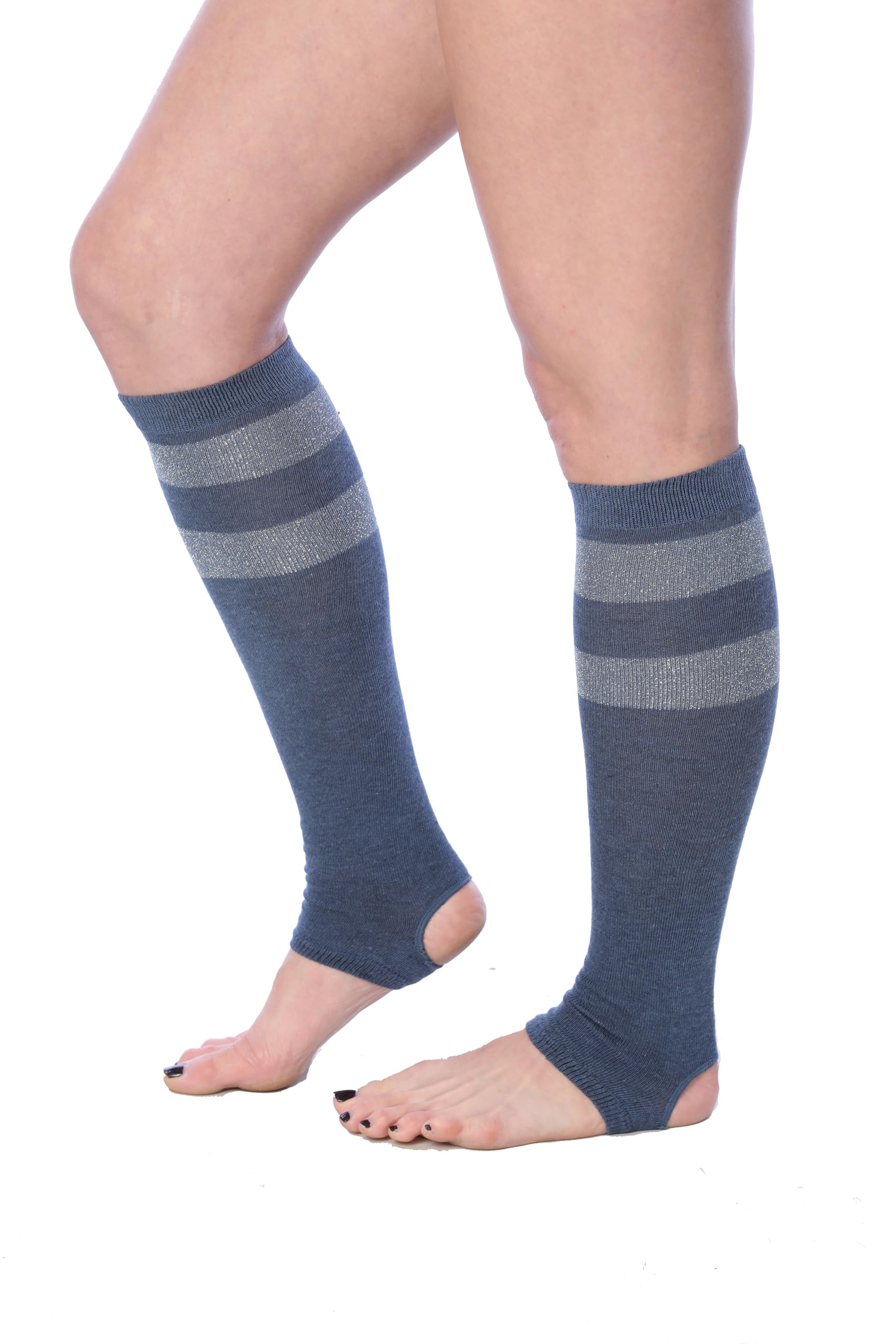 Tipi Toe Women Stirrup Socks - Lightweight Girl's Toeless Socks Knee