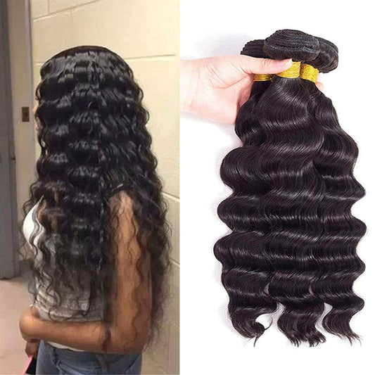 BeuMAX 10A Grade 3/4 Bundles Loose Body Wave Brazilian Human HairDon't fall prey to one of those "what I ordered” versus "what I got” situations when you are shopping online, choose Human Hair Extension Bundles from BeuMax Hairs. This 10A grade hair exten