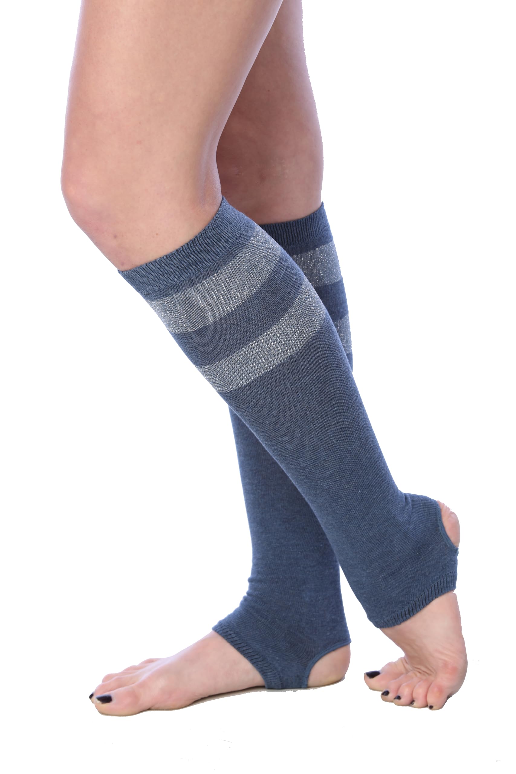 Tipi Toe Women Stirrup Socks - Lightweight Girl's Toeless Socks Knee