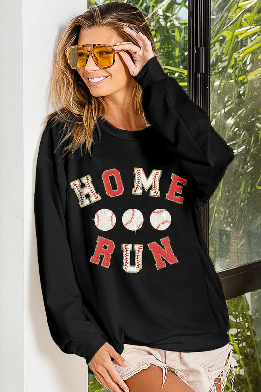 BiBi Baseballs Homerun Patches French Terry Sweatshirt