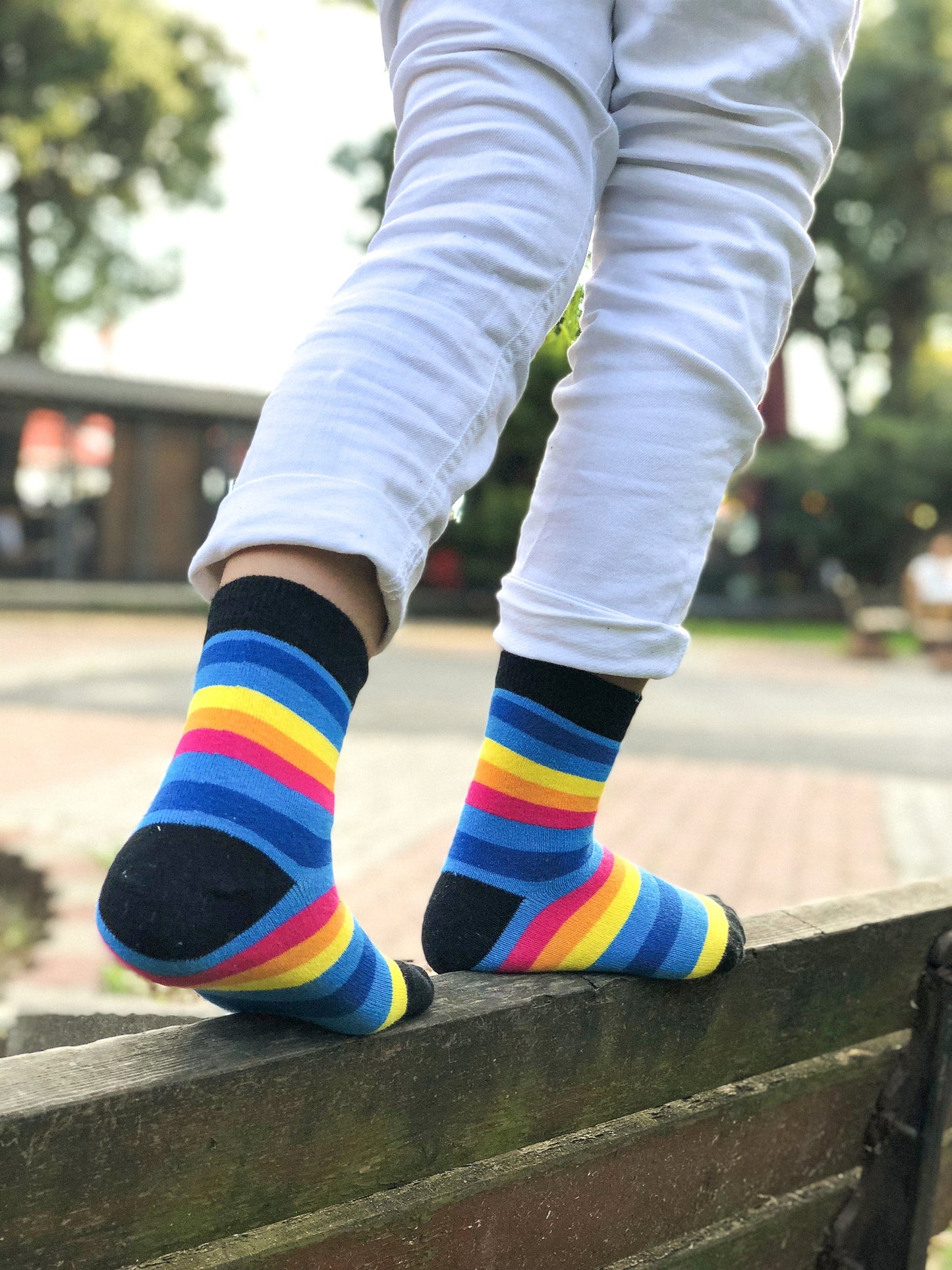 Kids Rainbow Stripe Socks