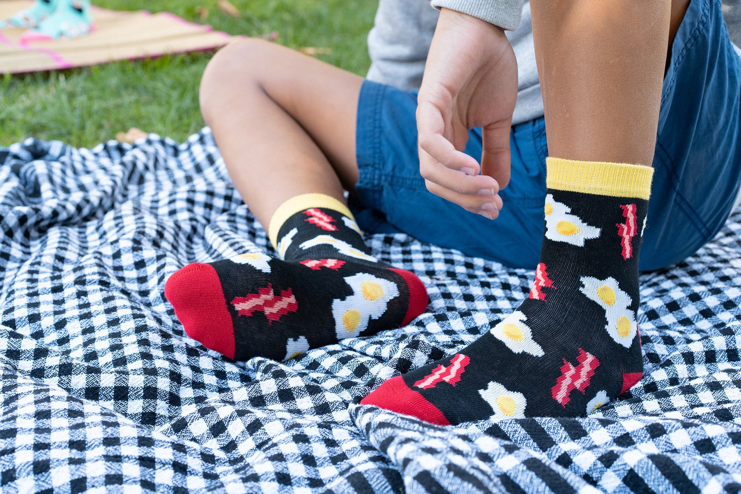 Kids Bacon & Eggs Socks