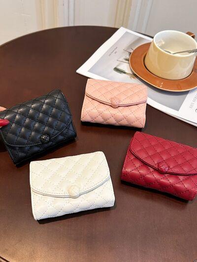 PU Leather Solid Color Wallet - Clothes For Her Online Store