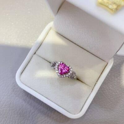 1 Carat Moissanite 925 Sterling Silver Ring - Clothes For Her Online Store