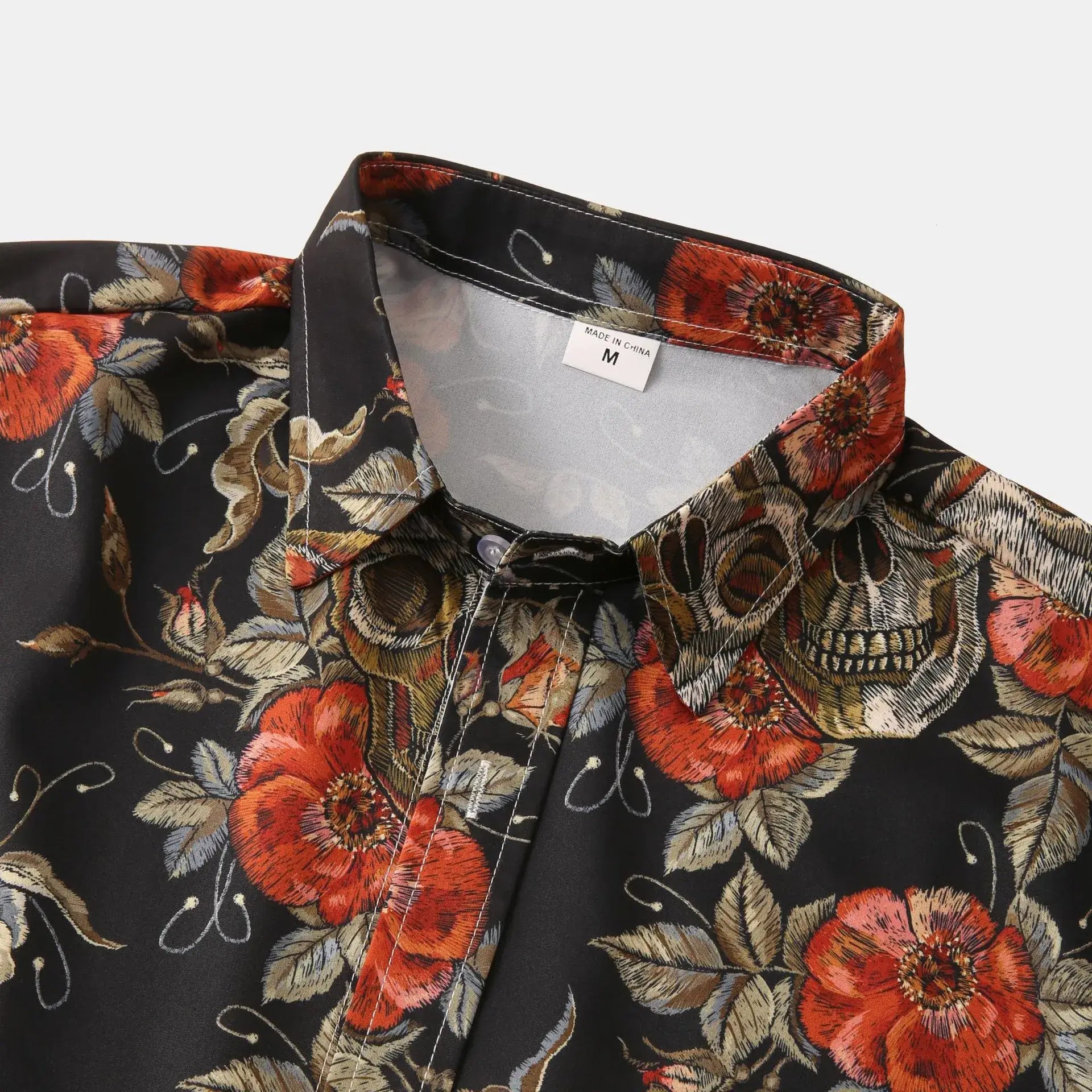 Men's Full Size Printed Short Sleeve Casual Shirt Plus Size
