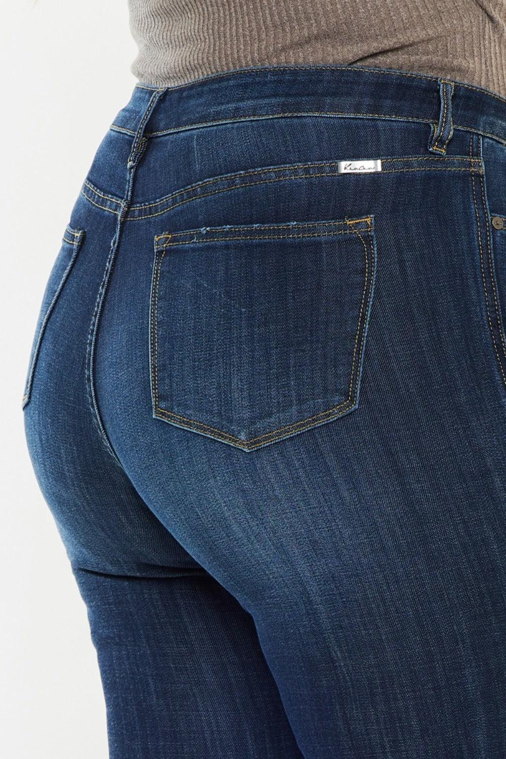 Kancan Full Size Mid Rise Flare Jeans - Clothes For Her Online Store