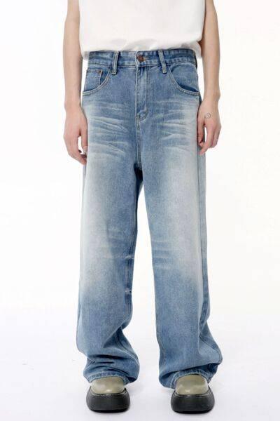 Wide Leg Jeans with Pockets