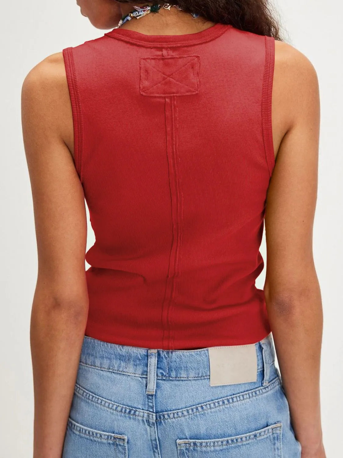 V-Neck Wide Strap Tank