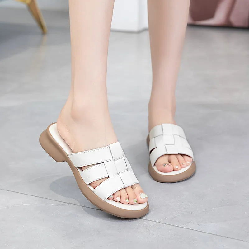 Open Toe Woven Sandals