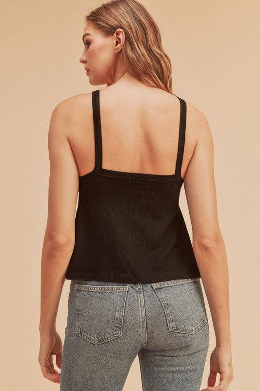 Aemi + Co Lightweight Ribbed Tank - Clothes For Her Online Store