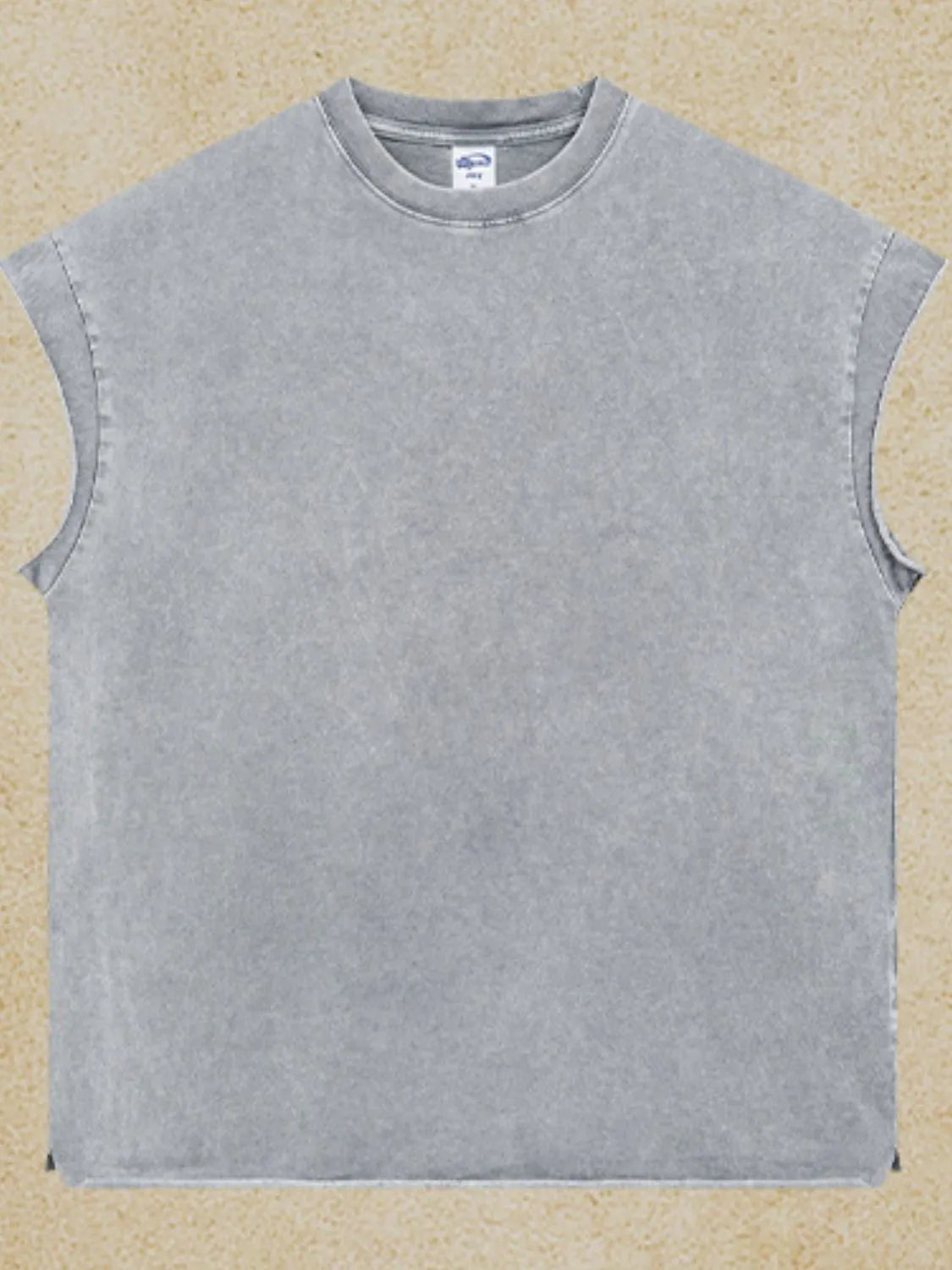 Men's Washed Round Neck Tank