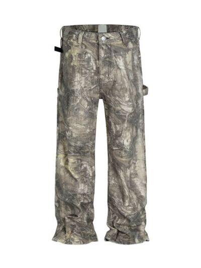 Men's Twig Camouflage Distressed Jeans - Clothes For Her Online Store