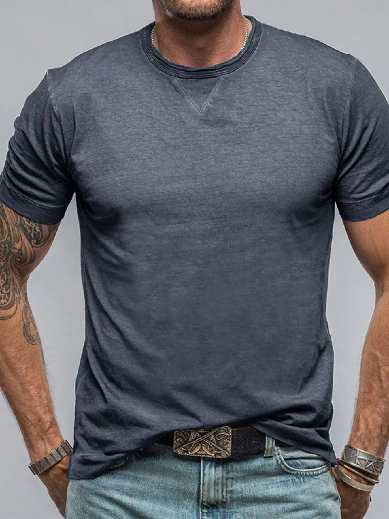 Men's Classic Short Sleeve Crew Neck T-Shirt