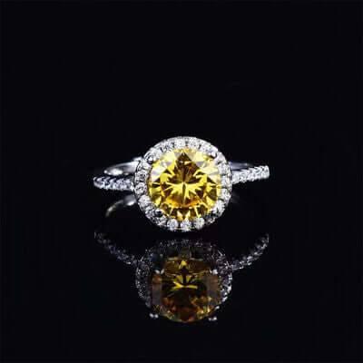 1 Carat Moissanite 925 Sterling Silver Ring - Clothes For Her Online Store