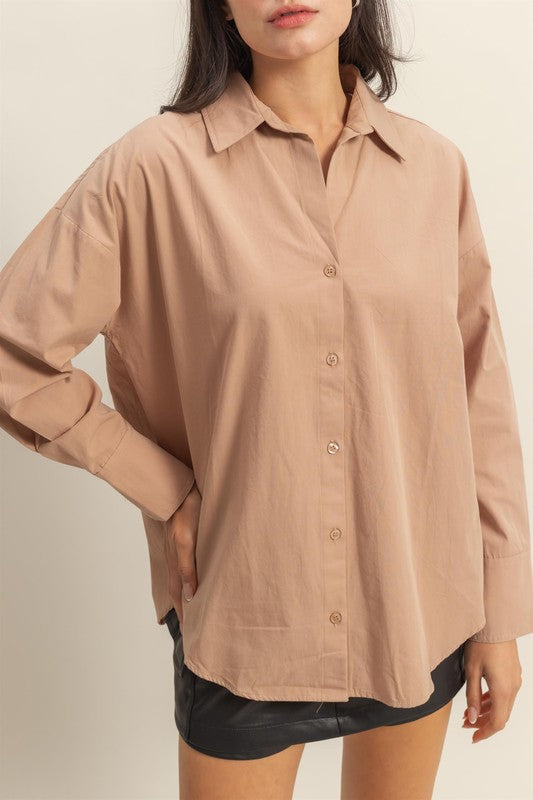 HYFVE Button Down Long Sleeve Shirt - Clothes For Her Online Store
