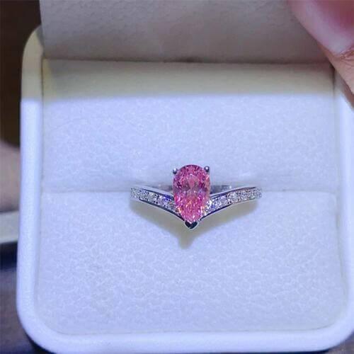 1 Carat Moissanite 925 Sterling Silver Ring - Clothes For Her Online Store