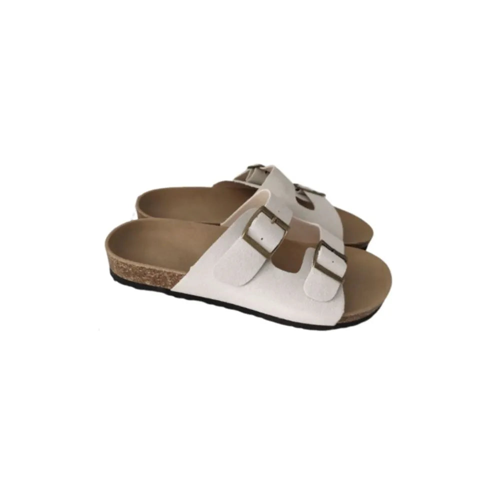 Double Buckle Open Toe Sandals