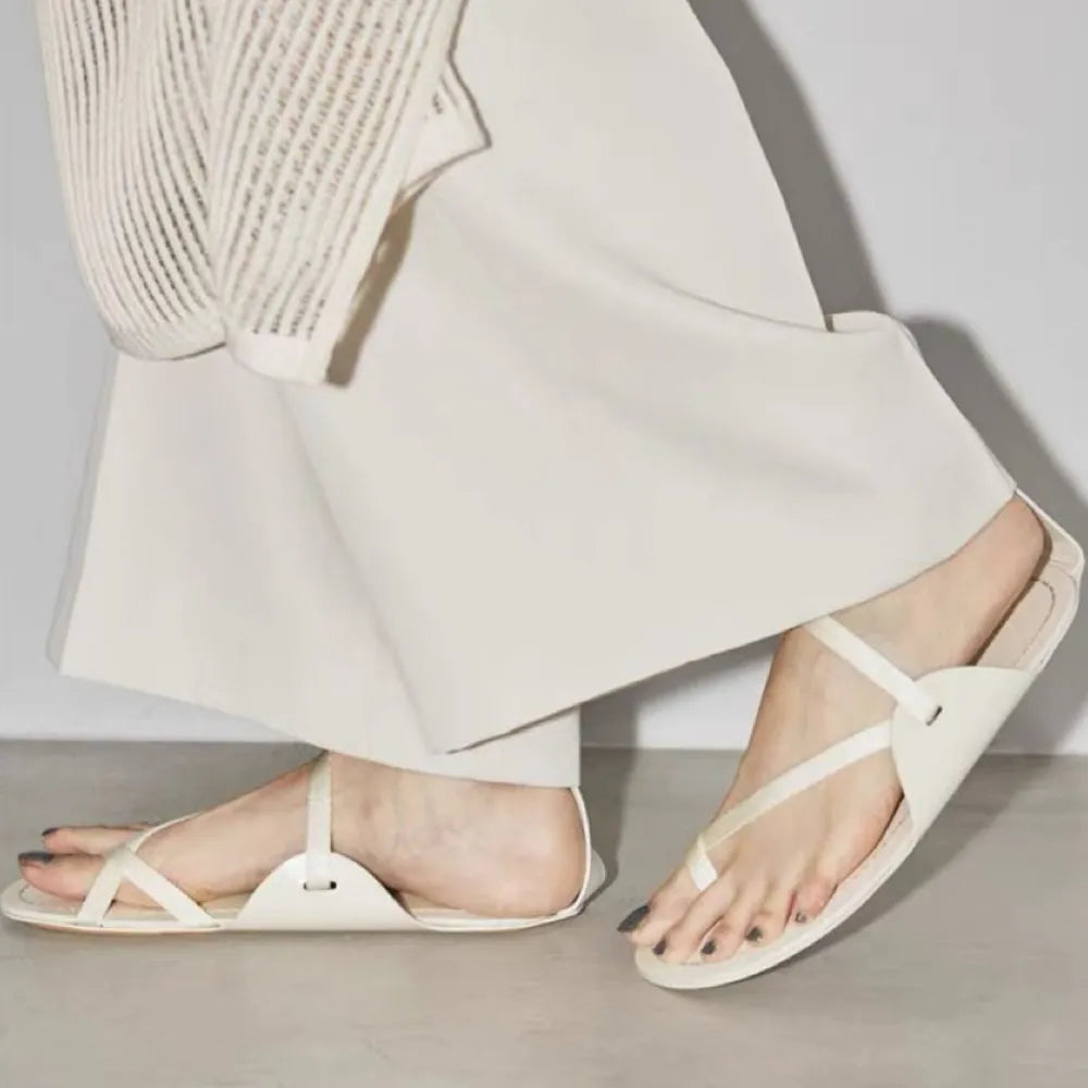Toe Loop Flat Sandals