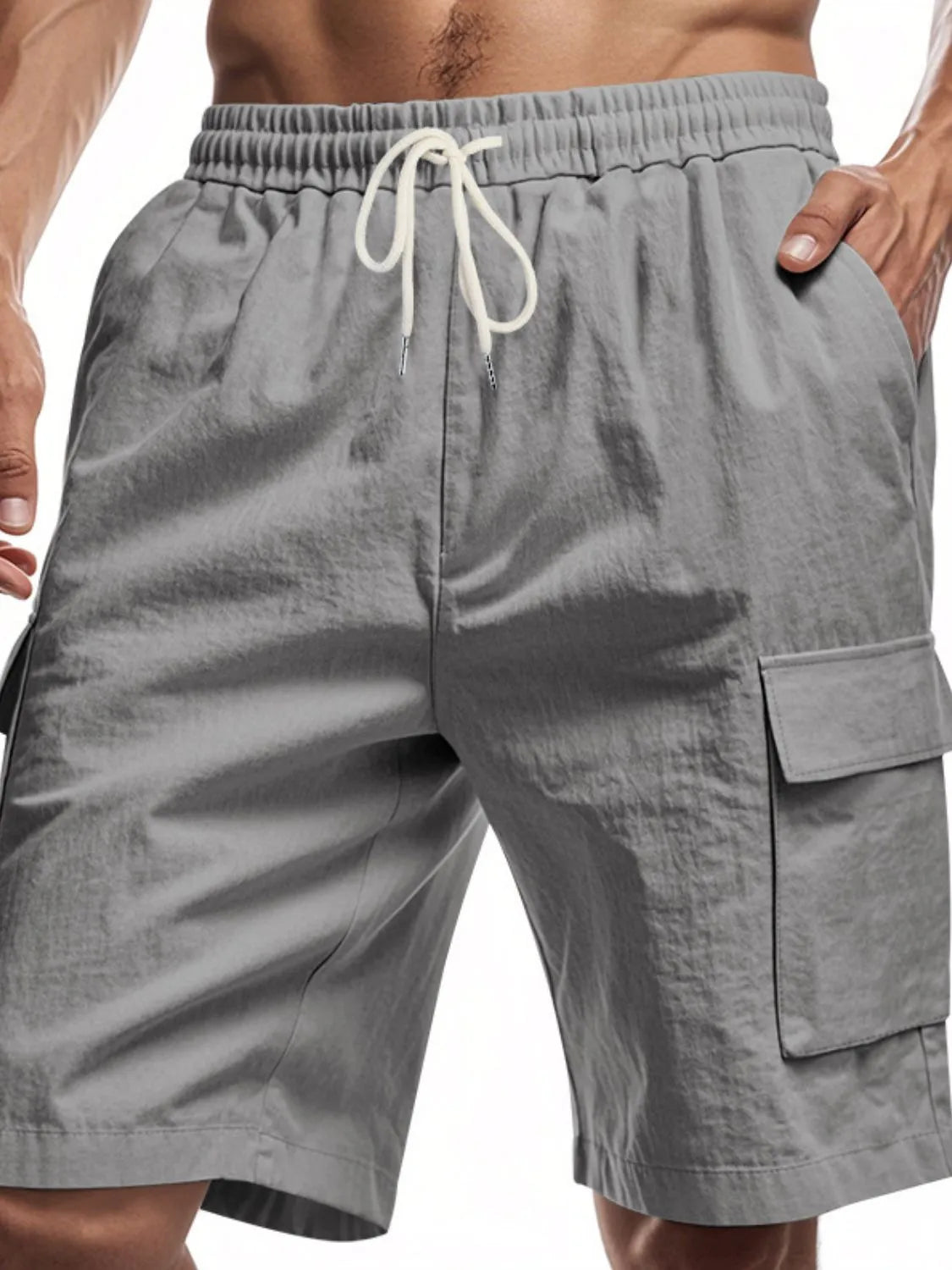 Men's Drawstring Shorts with Pockets