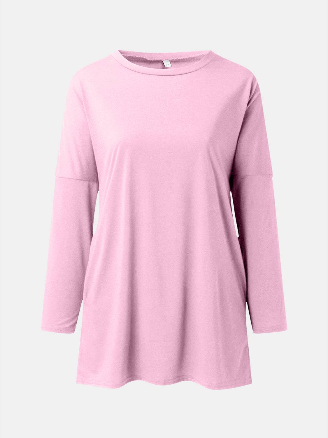 Full Size Round Neck Long Sleeve T-Shirt - Clothes For Her Online Store
