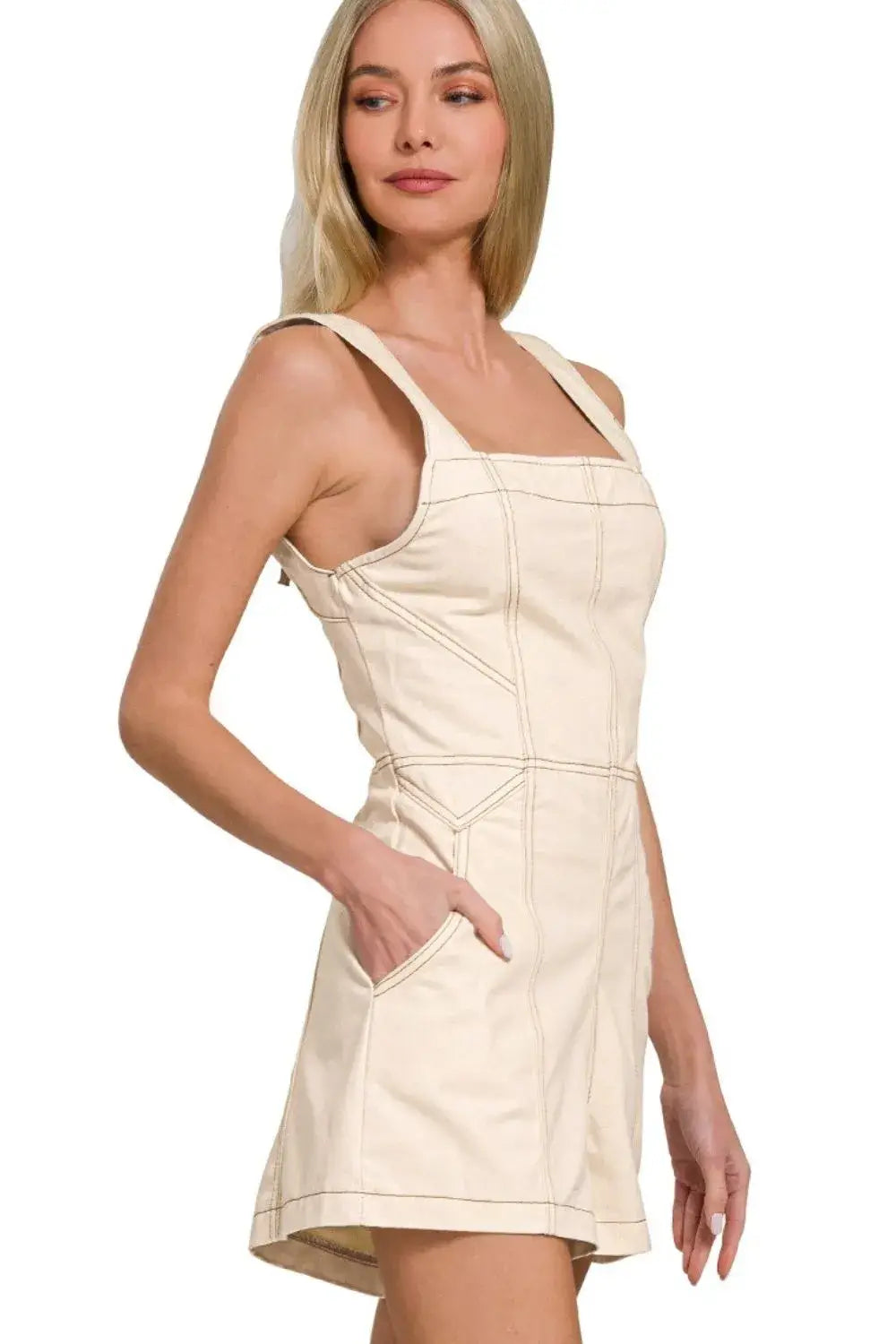 Zenana Tie Back Romper - Clothes For Her Online Store