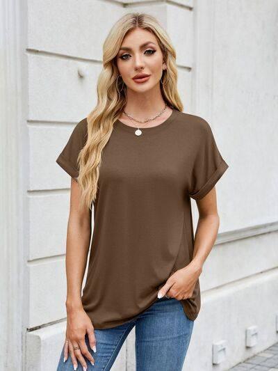 Florira Round Neck Short Sleeve T-Shirt