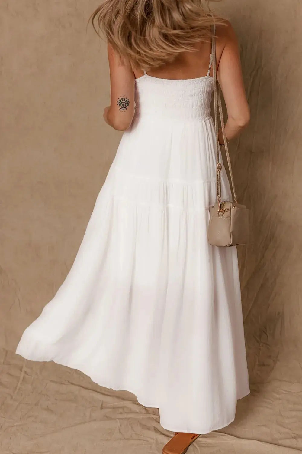 V-Neck High Waist Cami Dress - Clothes For Her Online Store