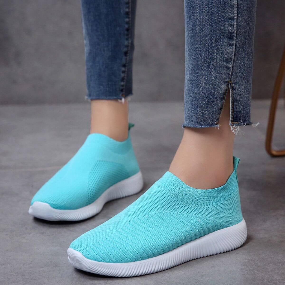 Breathable Mesh Slip-On Athletic - Clothes For Her Online Store