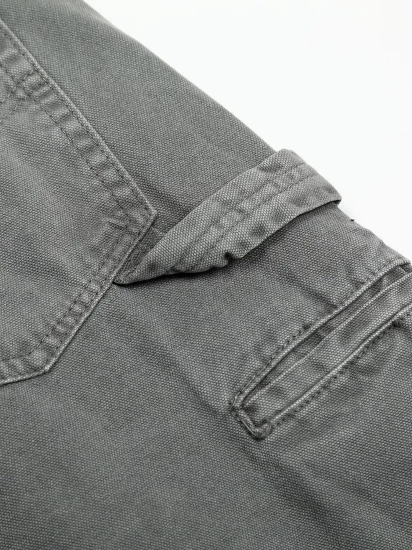 Men's Washed Distressed Curved Jeans
