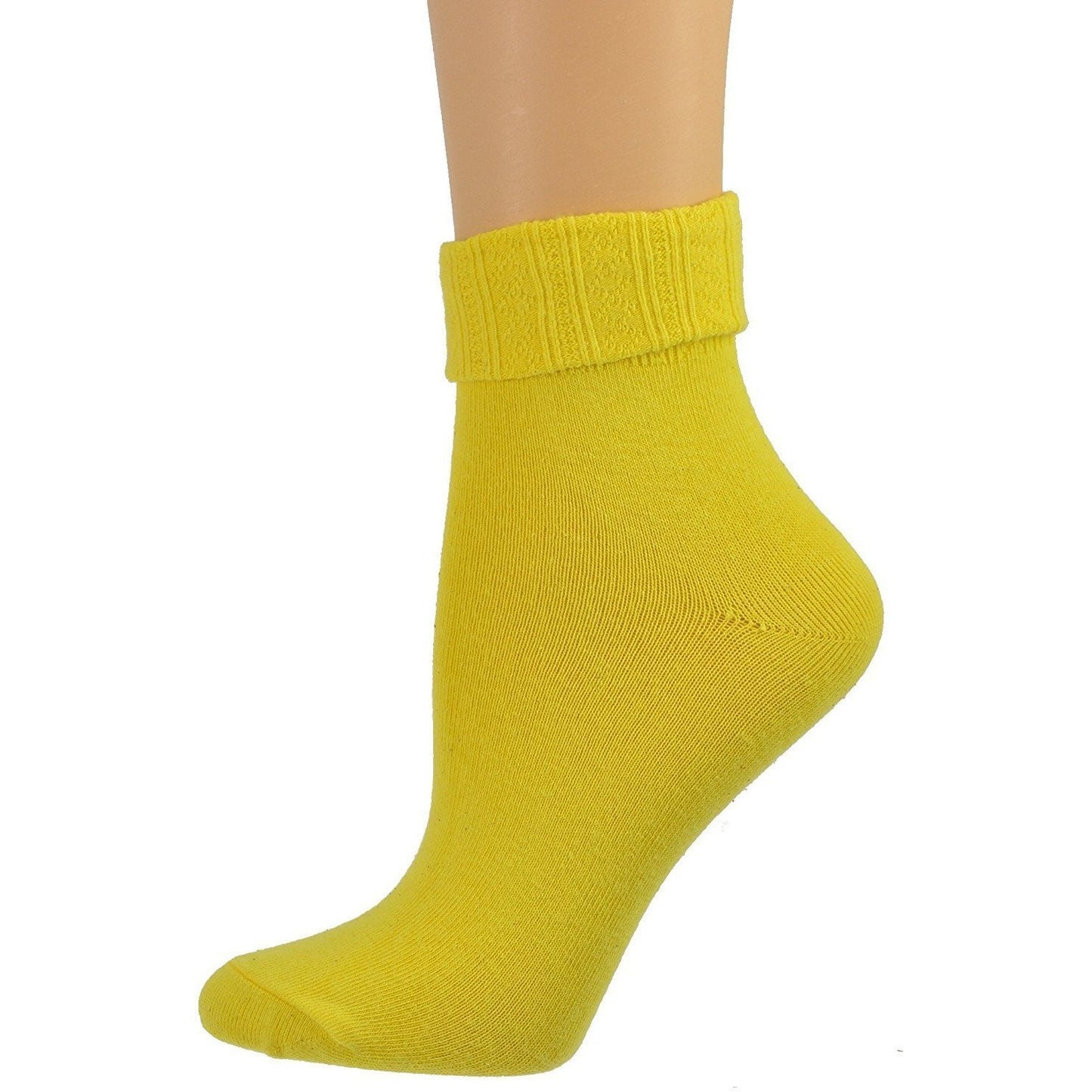 Colorful Socks - Sierra Socks Women Triple Cuff Crew Cotton Colorful