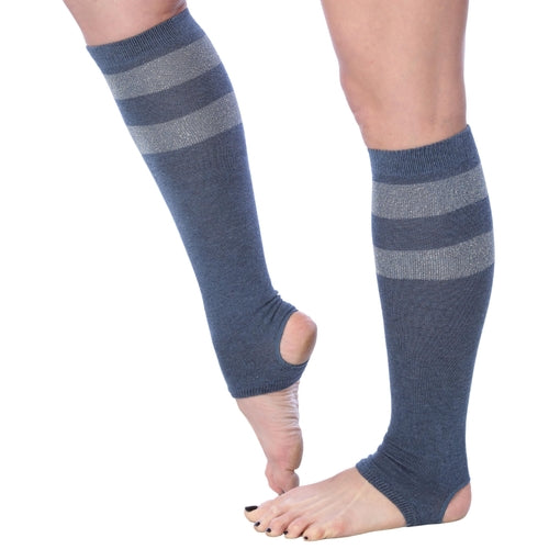 Tipi Toe Women Stirrup Socks - Lightweight Girl's Toeless Socks Knee