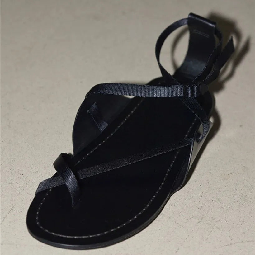 Toe Loop Flat Sandals