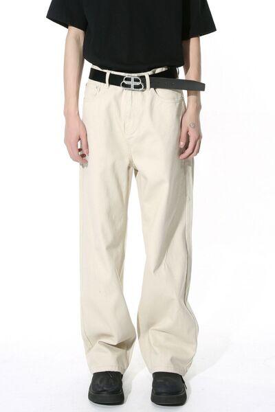 Men's Mid-Rise Straight-Leg Jeans - Clothes For Her Online Store