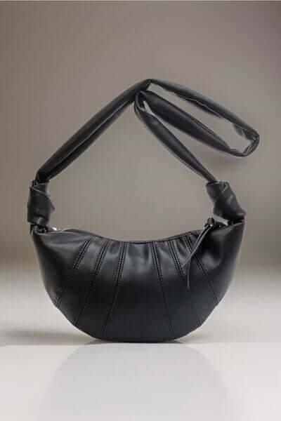 Zenana Vegan Leather Croissant Crossbody Bag - Clothes For Her Online Store