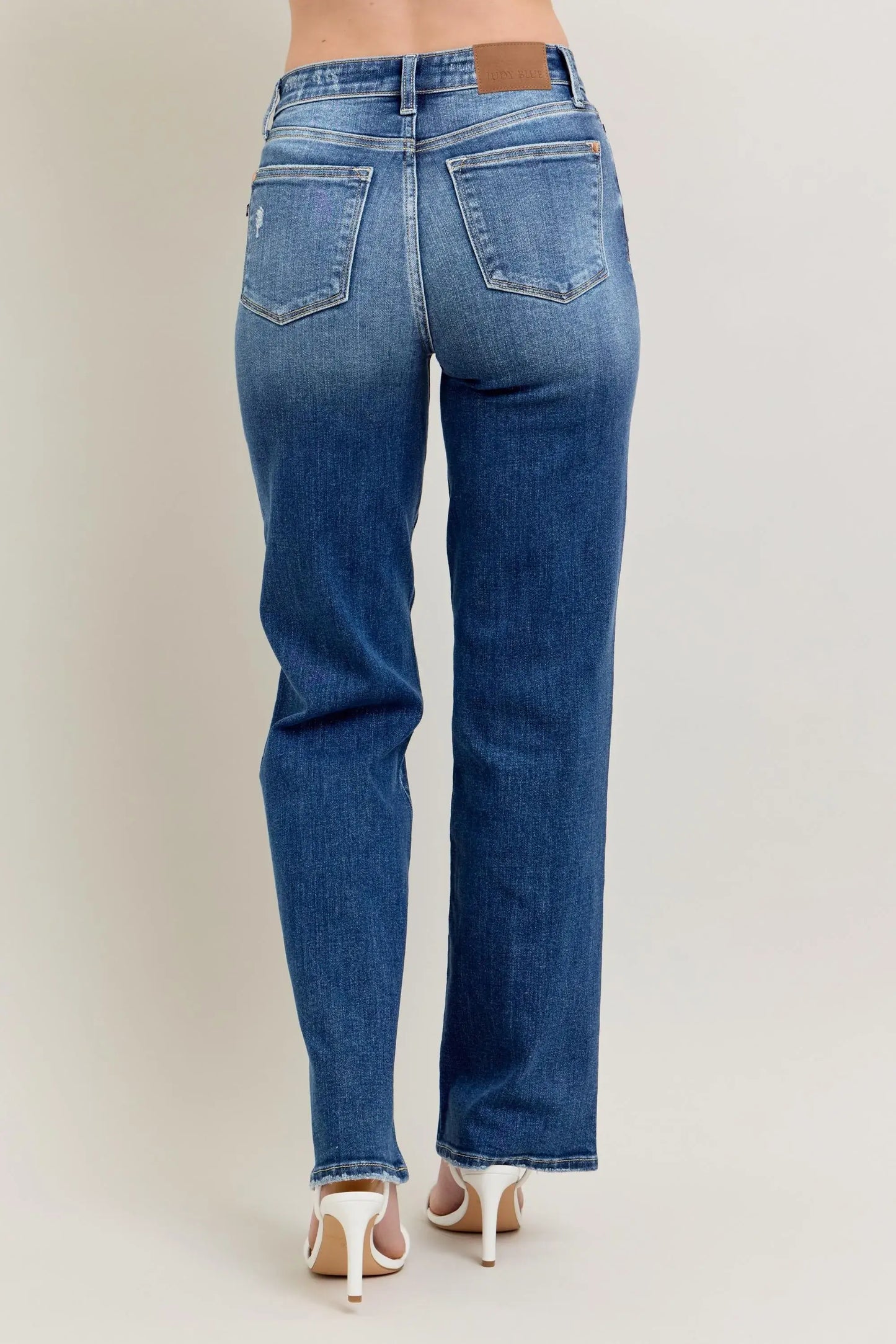 Judy Blue Full Size High Waist 90's Straight Leg Jeans Plus Size