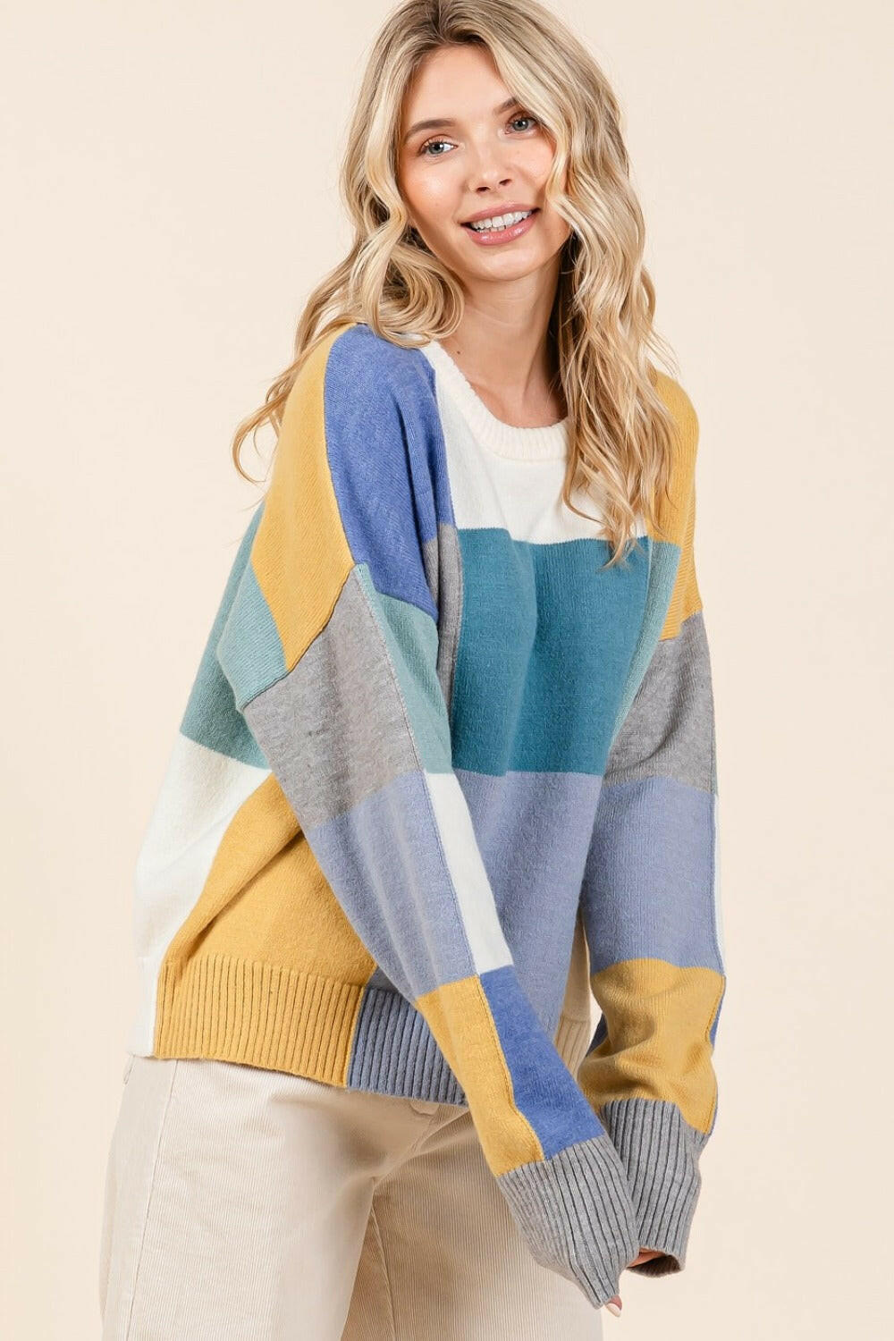 Mittoshop Color Block Round Neck Sweater at $55.96 only from A Little Bit of Everything