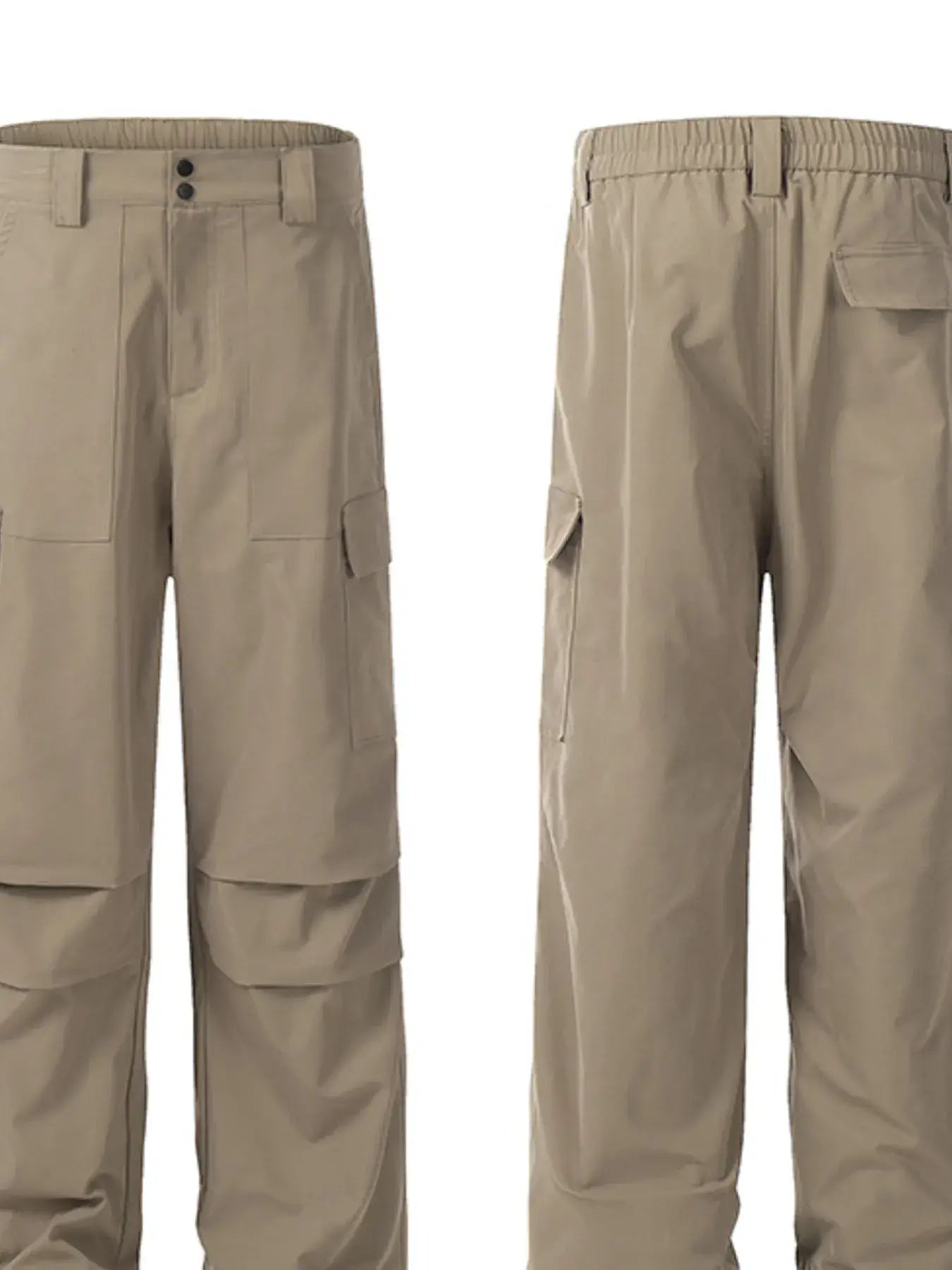 Men's Straight Cargo Pants with Multi Pockets